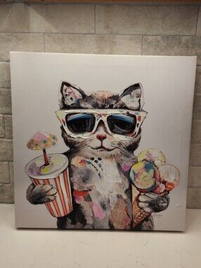 Eveline Brodsky Cat Canvas Art
